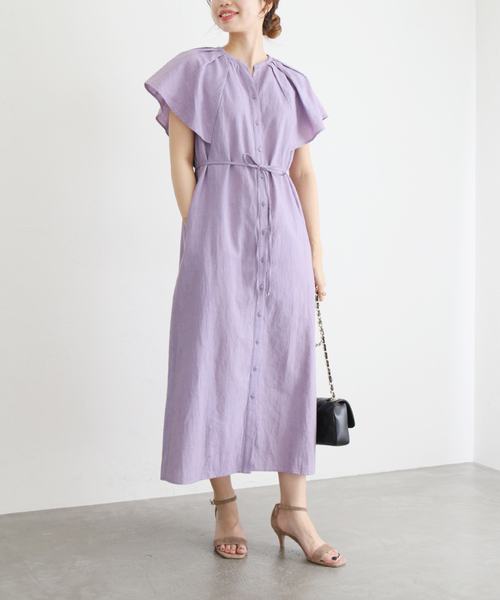 リネンコットンフリルワンピース ワンピース La La ワンピース Totalite ラトータリテ のワンピース リネンコットンフリルワンピース を購入できます La Totalite ラトータリテ のファッション お買得最安値