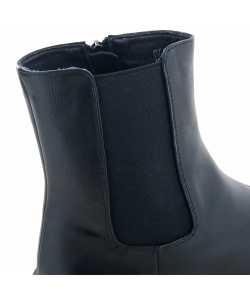 byあしながおじさん（バイアシナガオジサン）の「厚底サイドゴアブーツ　8710378（ブーツ・レディース・ブラック/グレー/アイボリー/ダークブラウン/ブラック系その他・LL/S/M/L）」の9枚目の写真