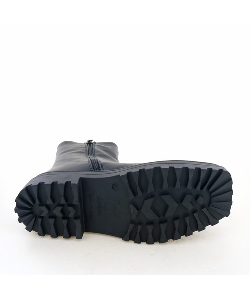 byあしながおじさん（バイアシナガオジサン）の「厚底サイドゴアブーツ　8710378（ブーツ・レディース・ブラック/グレー/アイボリー/ダークブラウン/ブラック系その他・LL/S/M/L）」の12枚目の写真