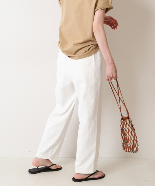 SLOBE IENA(スローブイエナ)の「ストレートドライパンツ(その他パンツ・レディース・ネイビー/アイボリー・38/36)」の22枚目の写真