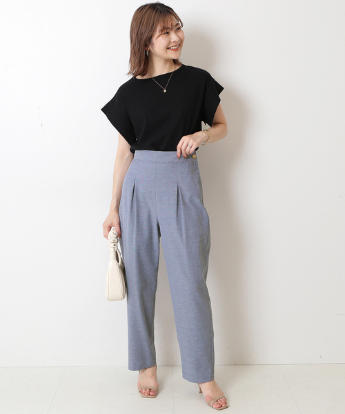 SLOBE IENA(スローブイエナ)の「ストレートドライパンツ(その他パンツ・レディース・ネイビー/アイボリー・38/36)」の21枚目の写真