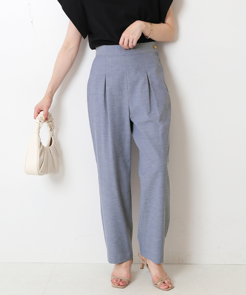 SLOBE IENA(スローブイエナ)の「ストレートドライパンツ(その他パンツ・レディース・ネイビー/アイボリー・38/36)」の18枚目の写真