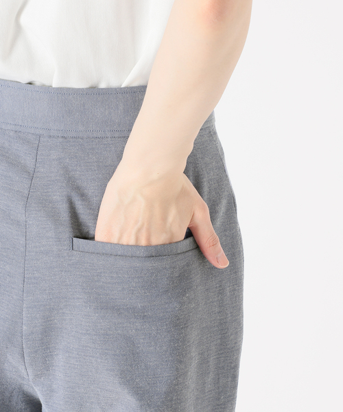 SLOBE IENA(スローブイエナ)の「ストレートドライパンツ(その他パンツ・レディース・ネイビー/アイボリー・38/36)」の10枚目の写真