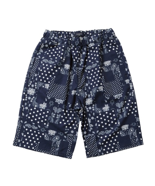 GLAZOS(グラソス)の「さらパン・総柄イージーハーフパンツ【セットアップ対応】(その他パンツ・キッズ・ブラック/ベージュ/ネイビー/カーキ・130cm/140cm/150cm/160cm/170cm)」の5枚目の写真