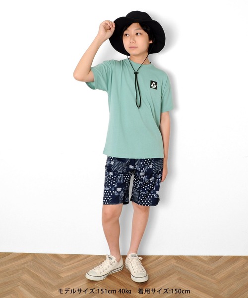 GLAZOS(グラソス)の「さらパン・総柄イージーハーフパンツ【セットアップ対応】(その他パンツ・キッズ・ブラック/ベージュ/ネイビー/カーキ・130cm/140cm/150cm/160cm/170cm)」の22枚目の写真