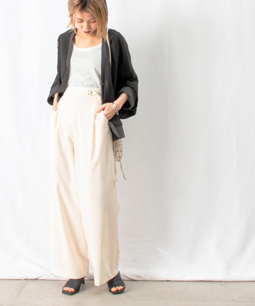 ◉極美品◉ BLANC basque ブランバスク リネンガーゼ羽織り blanc basque（ブランバスク）の「BLANC basque ブランバスク リネン