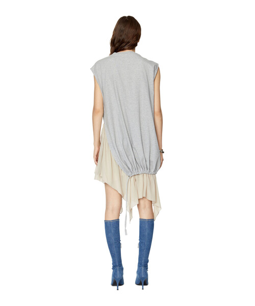 DIESEL（ディーゼル）の「レディース スウェットワンピース ドレス シフォン（ワンピース・レディース・ブラック/グレー/レッド・SMALL/MEDIUM/LARGE/X-SMALL）」の11枚目の写真