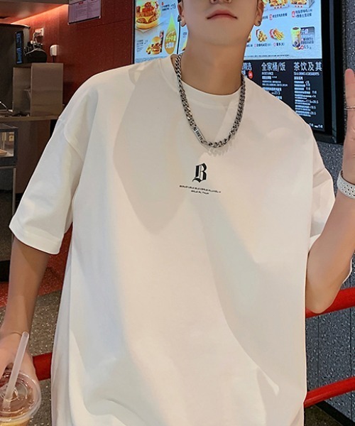 MGV(エムジーヴィー)の「アルファベットレタリングTシャツ(Tシャツ/カットソー・メンズ・ホワイト/ブラック/ブルー/オレンジ・LARGE/X-LARGE/MEDIUM)」の20枚目の写真