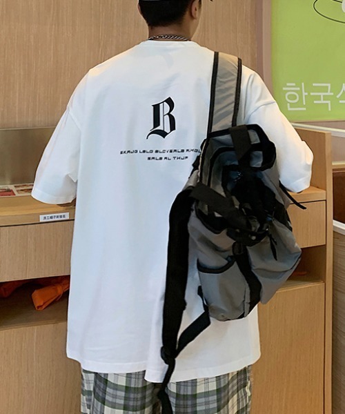 MGV(エムジーヴィー)の「アルファベットレタリングTシャツ(Tシャツ/カットソー・メンズ・ホワイト/ブラック/ブルー/オレンジ・LARGE/X-LARGE/MEDIUM)」の18枚目の写真