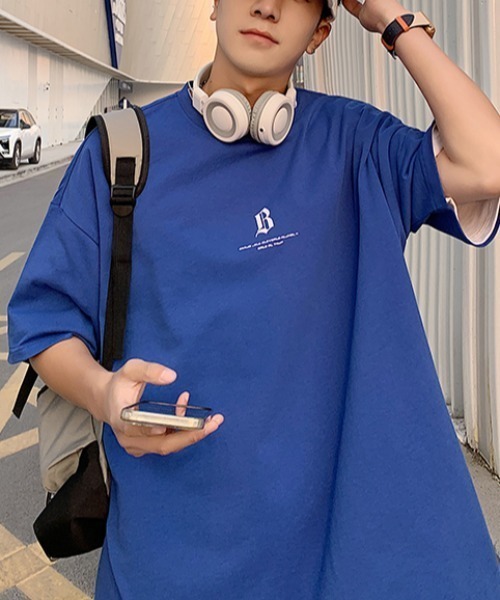 MGV(エムジーヴィー)の「アルファベットレタリングTシャツ(Tシャツ/カットソー・メンズ・ホワイト/ブラック/ブルー/オレンジ・LARGE/X-LARGE/MEDIUM)」の19枚目の写真