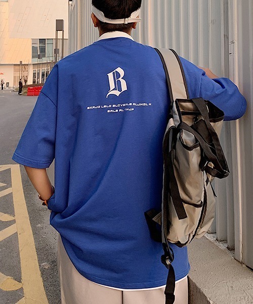 MGV(エムジーヴィー)の「アルファベットレタリングTシャツ(Tシャツ/カットソー・メンズ・ホワイト/ブラック/ブルー/オレンジ・LARGE/X-LARGE/MEDIUM)」の13枚目の写真