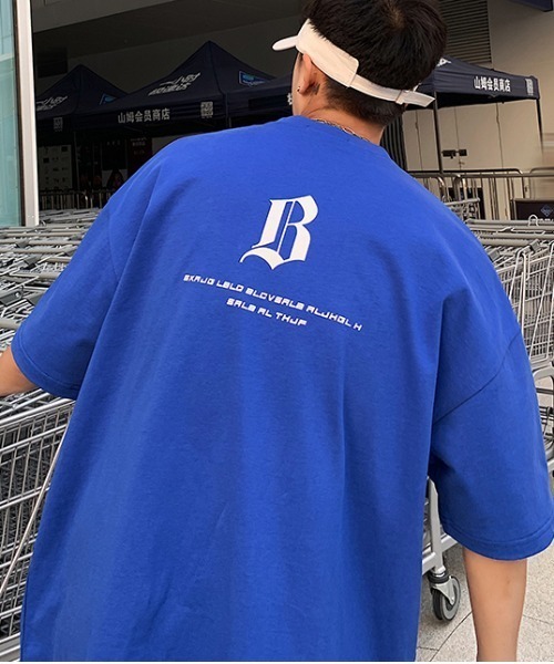 MGV(エムジーヴィー)の「アルファベットレタリングTシャツ(Tシャツ/カットソー・メンズ・ホワイト/ブラック/ブルー/オレンジ・LARGE/X-LARGE/MEDIUM)」の21枚目の写真