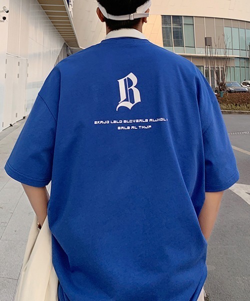 MGV(エムジーヴィー)の「アルファベットレタリングTシャツ(Tシャツ/カットソー・メンズ・ホワイト/ブラック/ブルー/オレンジ・LARGE/X-LARGE/MEDIUM)」の17枚目の写真