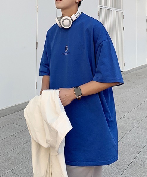MGV(エムジーヴィー)の「アルファベットレタリングTシャツ(Tシャツ/カットソー・メンズ・ホワイト/ブラック/ブルー/オレンジ・LARGE/X-LARGE/MEDIUM)」の7枚目の写真