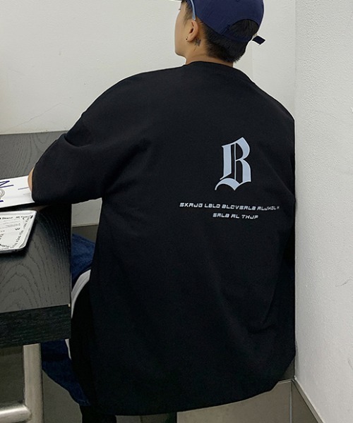 MGV(エムジーヴィー)の「アルファベットレタリングTシャツ(Tシャツ/カットソー・メンズ・ホワイト/ブラック/ブルー/オレンジ・LARGE/X-LARGE/MEDIUM)」の14枚目の写真