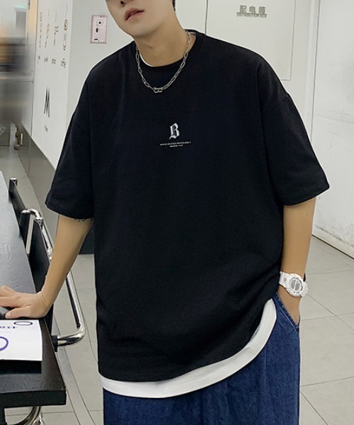 MGV(エムジーヴィー)の「アルファベットレタリングTシャツ(Tシャツ/カットソー・メンズ・ホワイト/ブラック/ブルー/オレンジ・LARGE/X-LARGE/MEDIUM)」の10枚目の写真