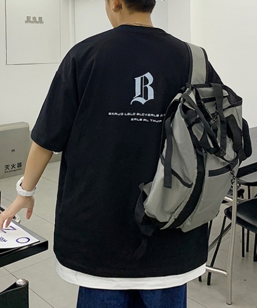 MGV(エムジーヴィー)の「アルファベットレタリングTシャツ(Tシャツ/カットソー・メンズ・ホワイト/ブラック/ブルー/オレンジ・LARGE/X-LARGE/MEDIUM)」の22枚目の写真