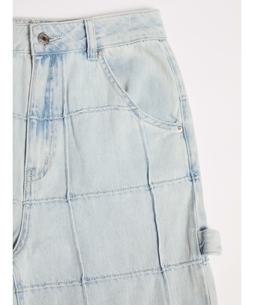 Guess（ゲス）の「GUESS Originals Windowpane Carpenter Denim Pants（デニムパンツ・レディース・ライトブルー・25inch/26inch/24inch/27inch）」の6枚目の写真