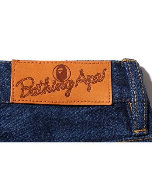 A BATHING APE（アベイシングエイプ）の「DAMAGED HIGHWAIST WIDE DENIM PANTS L（デニムパンツ・レディース・インディゴブルー/ライトインディゴブルー・X-SMALL/SMALL）」の7枚目の写真