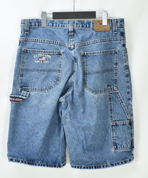 VINTAGE（ヴィンテージ）の「【ヴィンテージ古着】U.S.POLO ASSN/ユーエスポロアッスン デニムショーツ（デニムパンツ・メンズ・ブルー・33）」の3枚目の写真