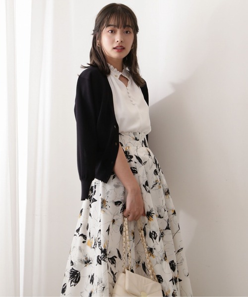 PROPORTION BODY DRESSING（プロポーションボディドレッシング）の「シアーカーデ / 1212274501（カーディガン/ボレロ・レディース・ブラック/ホワイト/パープル・FREE）」の3枚目の写真