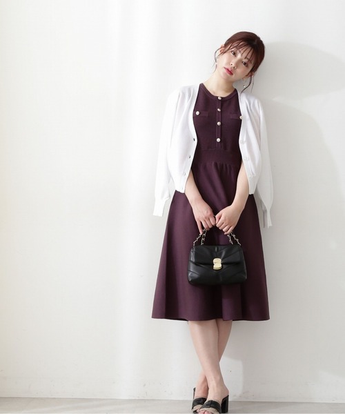 PROPORTION BODY DRESSING（プロポーションボディドレッシング）の「シアーカーデ / 1212274501（カーディガン/ボレロ・レディース・ブラック/ホワイト/パープル・FREE）」の6枚目の写真