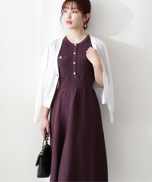 PROPORTION BODY DRESSING（プロポーションボディドレッシング）の「シアーカーデ / 1212274501（カーディガン/ボレロ・レディース・ブラック/ホワイト/パープル・FREE）」の7枚目の写真