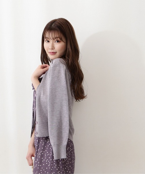 PROPORTION BODY DRESSING（プロポーションボディドレッシング）の「シアーカーデ / 1212274501（カーディガン/ボレロ・レディース・ブラック/ホワイト/パープル・FREE）」の13枚目の写真