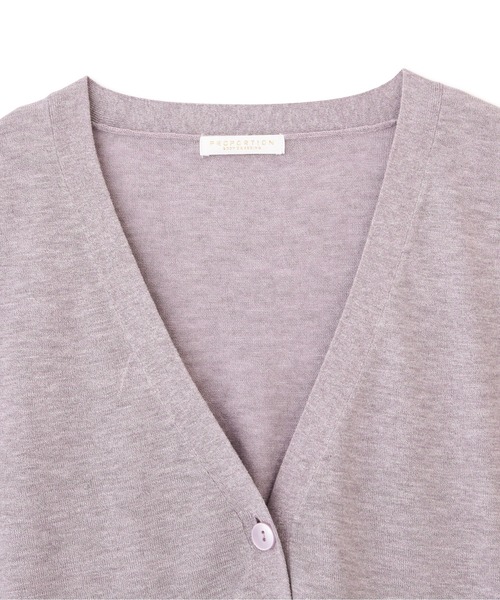 PROPORTION BODY DRESSING（プロポーションボディドレッシング）の「シアーカーデ / 1212274501（カーディガン/ボレロ・レディース・ブラック/ホワイト/パープル・FREE）」の18枚目の写真
