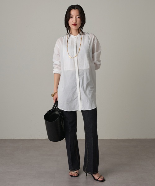 LOUNGEDRESS(ラウンジドレス)の「フレアデニムパンツ(デニムパンツ・レディース・ブラック・23/24/25)」の8枚目の写真
