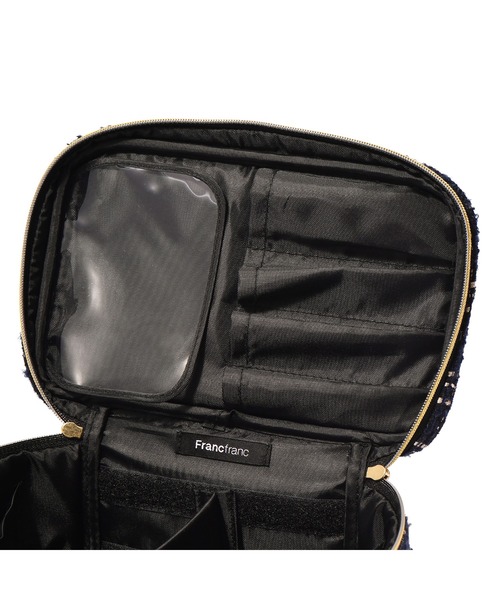 ツイード バニティポーチ S ブラック（ポーチ）｜Francfranc（フラン
