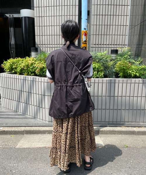 DuKKah（デュカ）の「Dukkah/【低身長向け】ミリタリーベスト（ベスト・レディース・ブラック/カーキ/アイボリー・FREE）」の4枚目の写真