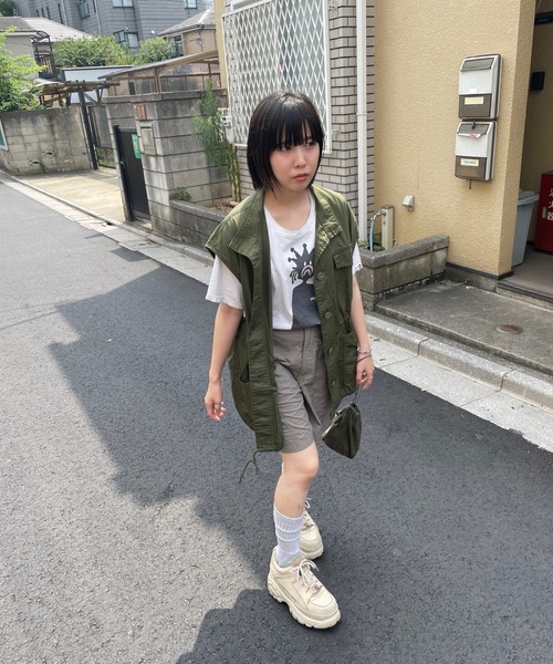 DuKKah（デュカ）の「Dukkah/【低身長向け】ミリタリーベスト（ベスト・レディース・ブラック/カーキ/アイボリー・FREE）」の16枚目の写真