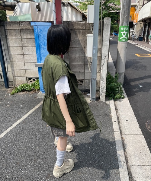 DuKKah（デュカ）の「Dukkah/【低身長向け】ミリタリーベスト（ベスト・レディース・ブラック/カーキ/アイボリー・FREE）」の21枚目の写真