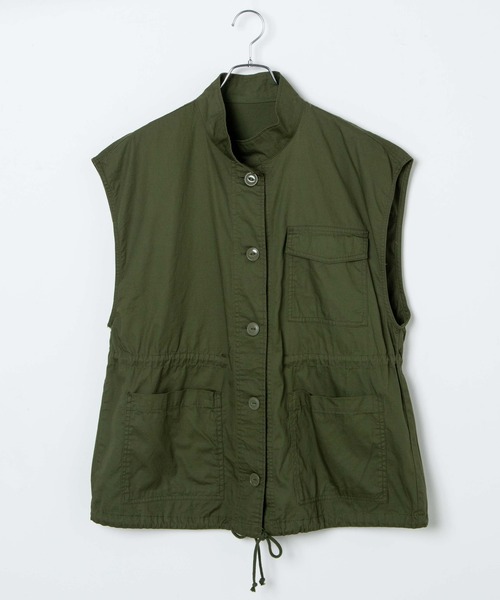 DuKKah（デュカ）の「Dukkah/【低身長向け】ミリタリーベスト（ベスト・レディース・ブラック/カーキ/アイボリー・FREE）」の20枚目の写真