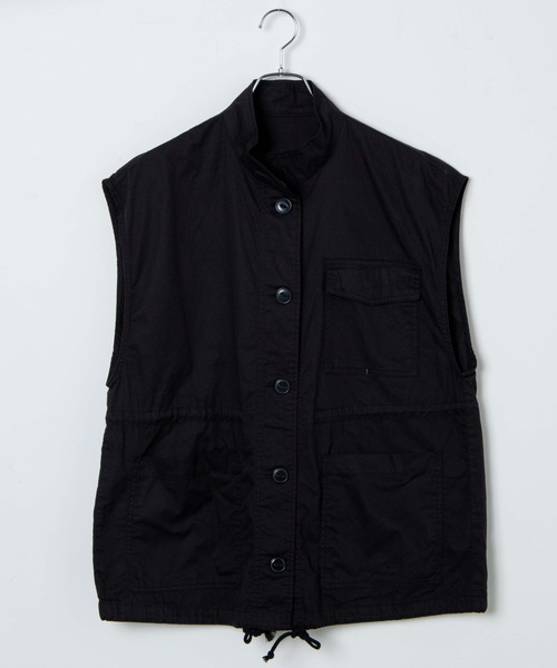 DuKKah（デュカ）の「Dukkah/【低身長向け】ミリタリーベスト（ベスト・レディース・ブラック/カーキ/アイボリー・FREE）」の8枚目の写真