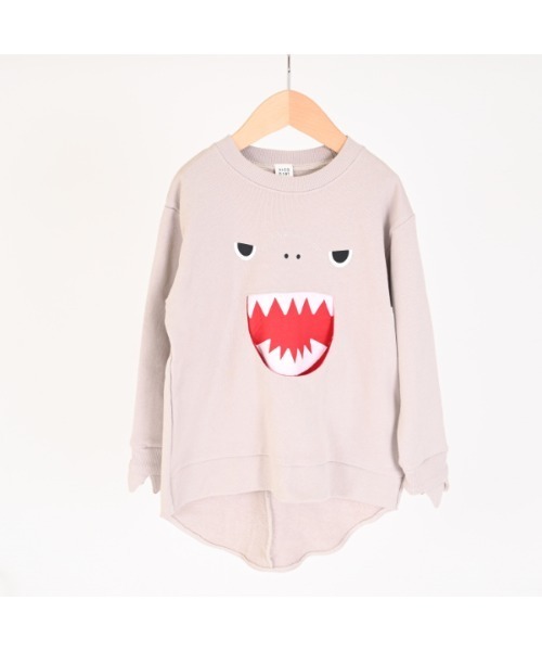 nicohrat（ニコフラート）の「ニコフラート 恐竜トレーナー（スウェット・キッズ・グレー/チャコールグレー・100cm/120cm/140cm/130cm/110cm/90cm）」の6枚目の写真