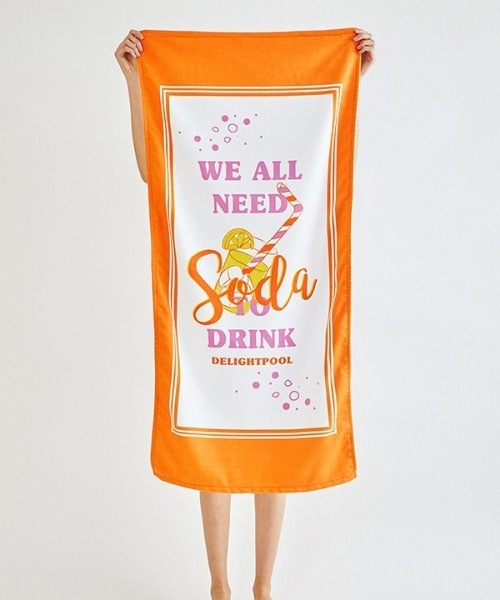 Delightpool ドリンクソーダ ビーチタオル Drink Soda Beach Towel スイムグッズ Delightpool ディライトプール のファッション通販 Zozotown