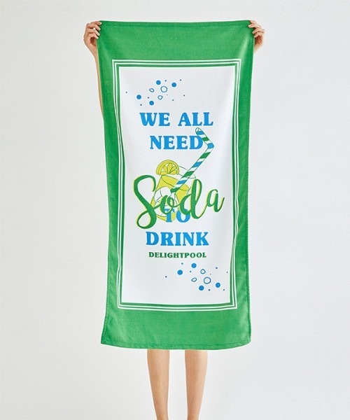 Delightpool ドリンクソーダ ビーチタオル Drink Soda Beach Towel スイムグッズ Delightpool ディライトプール のファッション通販 Zozotown