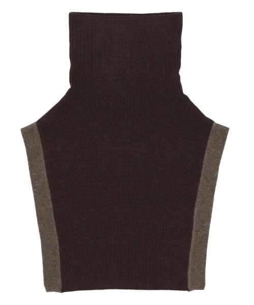 select MOCA by son（セレクトモカバイソン）の「2022 AW バイカラータートルニット付け襟（付け襟・レディース・アイボリー/ブラック/ブラウン・FREE）」の21枚目の写真