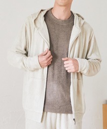 sleeping.com（スリーピングドットコム）の「オリジナルの香り付き素材 メンズ・ゆるふわダブルパイルカットソージップアップパーカー（ルームウェア/パジャマ）」