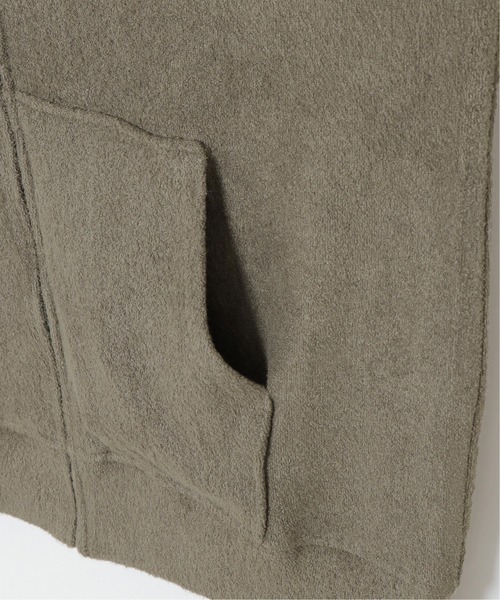 sleeping.com（スリーピングドットコム）の「オリジナルの香り付き素材 メンズ・ゆるふわダブルパイルカットソージップアップパーカー（ルームウェア/パジャマ・メンズ・ネイビー/ベージュ/オリーブ/ライトグレー/スカイブルー・ﾌﾘ-）」の15枚目の写真