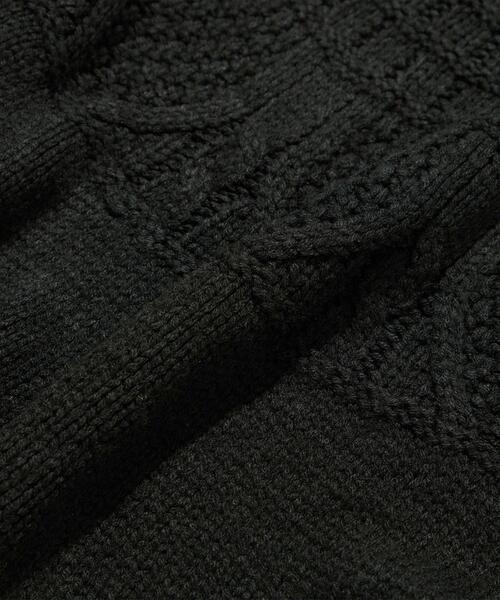 green label relaxing（グリーンレーベルリラクシング）の「＜GLR or＞アラン オーバー 長袖 ニット -ユニセックス-（ニット/セーター・メンズ・ブラック/ダークグリーン/オフホワイト・S/M/L）」の17枚目の写真