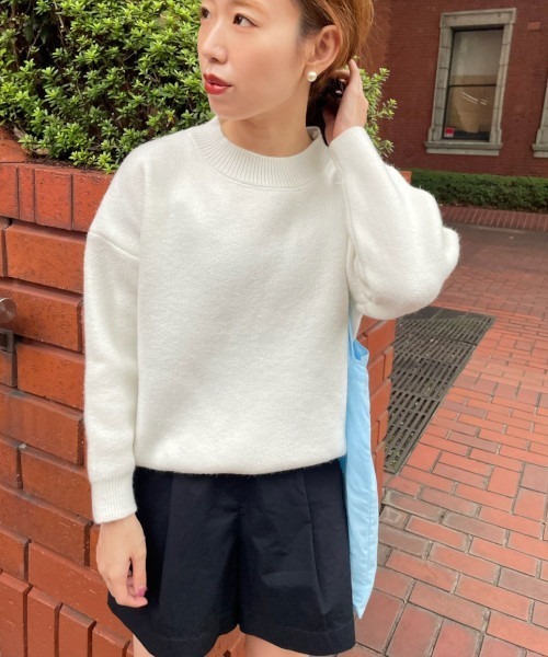 GIMME GIMME(ギミーギミー)の「ベーシックセーター gimw22a003(ニット/セーター・レディース・ホワイト/グレー・FREE)」の20枚目の写真