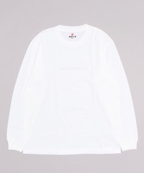 HANES(ヘインズ)の「HANES ロングスリーブTシャツ H5186(Tシャツ/カットソー・メンズ・ダークグレー/ネイビー/ホワイト/ブラック/ヘザーチャコール・M/L/XL)」の17枚目の写真