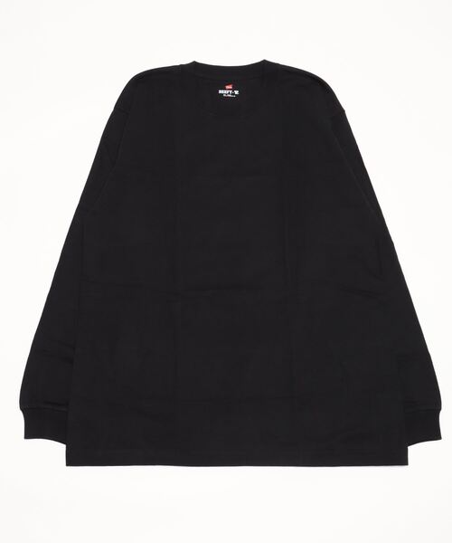 HANES(ヘインズ)の「HANES ロングスリーブTシャツ H5186(Tシャツ/カットソー・メンズ・ダークグレー/ネイビー/ホワイト/ブラック/ヘザーチャコール・M/L/XL)」の19枚目の写真