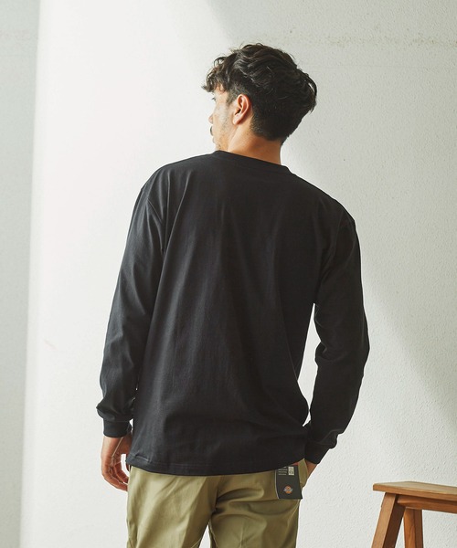 HANES(ヘインズ)の「HANES ロングスリーブTシャツ H5186(Tシャツ/カットソー・メンズ・ダークグレー/ネイビー/ホワイト/ブラック/ヘザーチャコール・M/L/XL)」の7枚目の写真