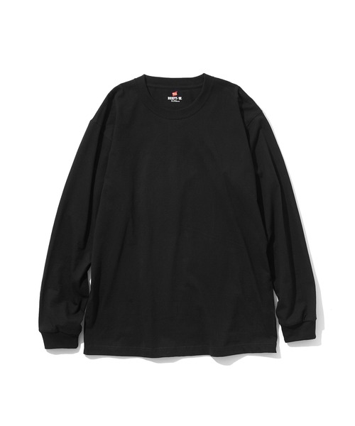 HANES(ヘインズ)の「HANES ロングスリーブTシャツ H5186(Tシャツ/カットソー・メンズ・ダークグレー/ネイビー/ホワイト/ブラック/ヘザーチャコール・M/L/XL)」の10枚目の写真