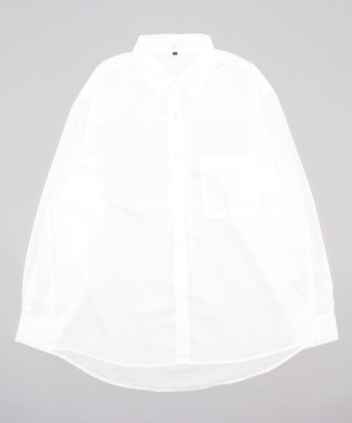 coca（coca）（コカ）の「メンズブロードビッグシルエットシャツ（シャツ/ブラウス・メンズ・ホワイト/ブルー・M/L/XL）」の12枚目の写真