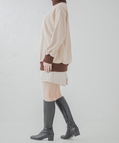 qumerry.（キュメリ）の「裏毛スウェットタートルプルオーバー（スウェット・レディース・ライトブラウン/ベージュ・FREE）」の16枚目の写真